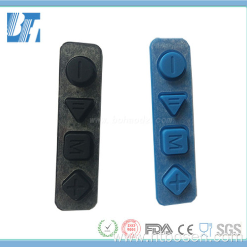 Custom Color 5 Keys Silicone Buttons Front Self Adhesive Without Conductive Function